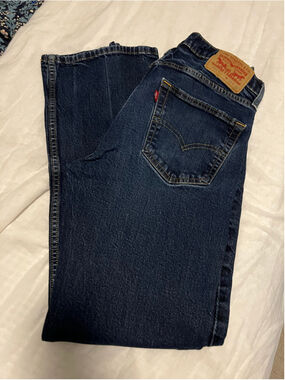 Men's Levi's 511 Slim Jeans Dark Blue Waist 33 L 32